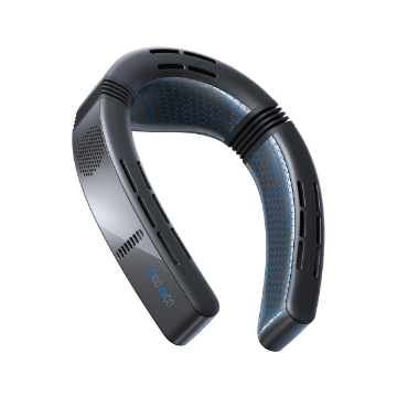 Torras - Coolify Cyber Fold Wearable Air Conditioner Obsidian - Black