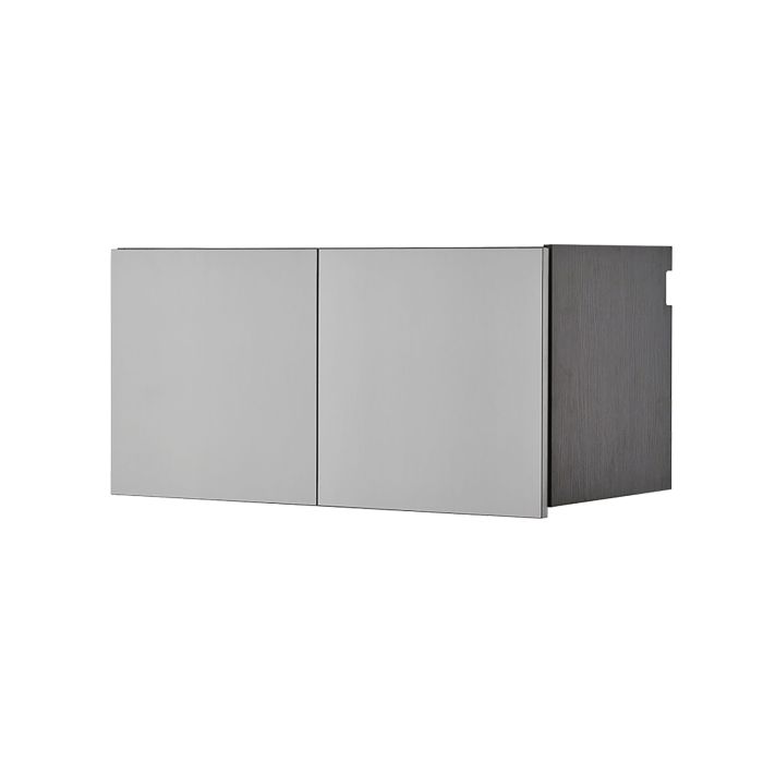 Astro Series - Metal Wall Storage Cabinet With Soft Closing Drawers - Metallic Gray 1