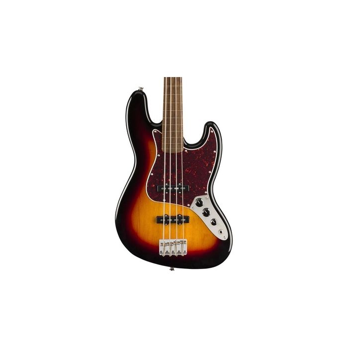 Squier Classic Vibe '60s Fretless Jazz Bass Laurel Fingerboard 3-Color Sunburst 2