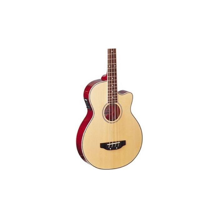 Oscar Schmidt OB100N Acoustic Electric Bass Guitar. Natural 2