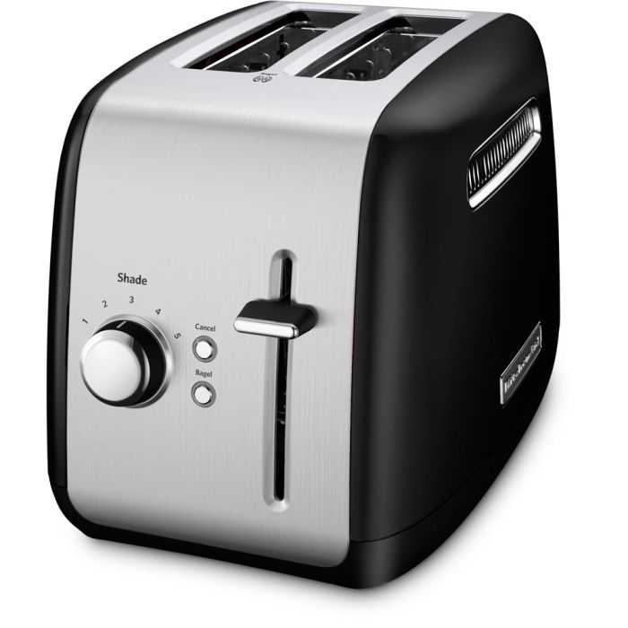 KitchenAid 2-Slice Toaster with Illuminated Button in Onyx Black 1
