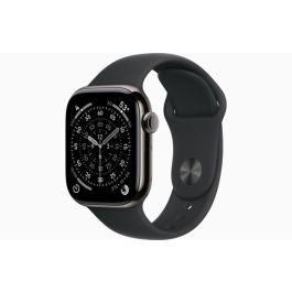 Apple Watch Series 11 GPS + Cellular 42mm Slate Titanium Case with Black Sport Band - M/L