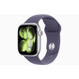 Apple Watch Series 11 GPS + Cellular 46mm Silver Aluminum Case with Purple Fog Sport Band - M/L
