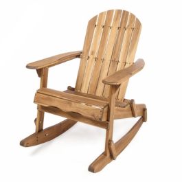 Malibu Adirondack Rocking Chair Natural