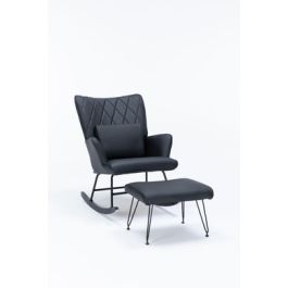 Rocking Chair, Glider Chair, Rocking Accent Chair With Lumbar Pillow ...