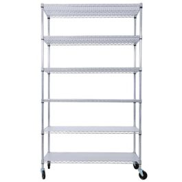 6 Tier 6000Lbs Capacity Nsf Metal Shelf Wire Shelving Unit, Heavy Duty ...